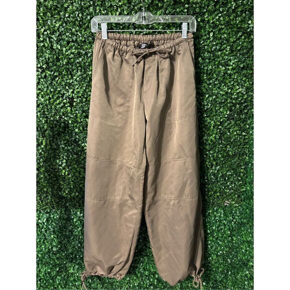Tiger Mist Brown Cargo Balloon Pants Sz XS - Picture 1 of 5
